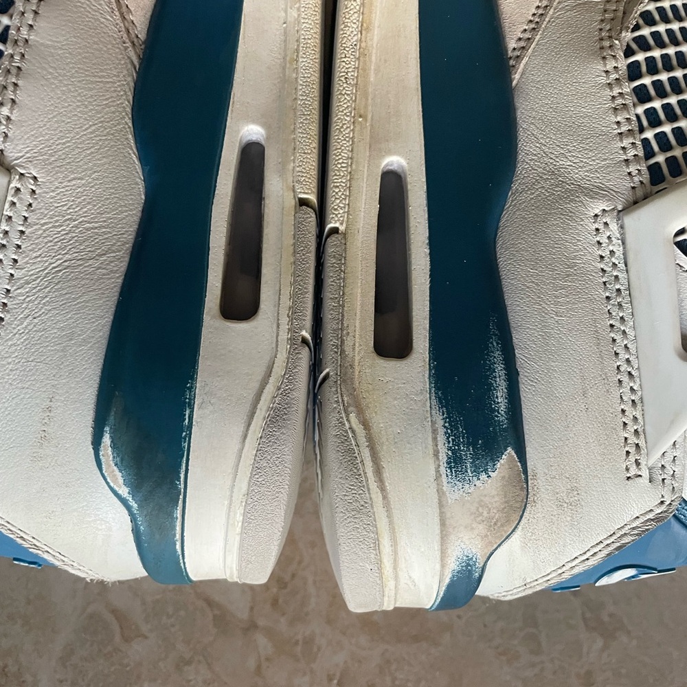 Air Jordan Retro 4 Military Blue Kids Sneakers - Picture 6 of 12